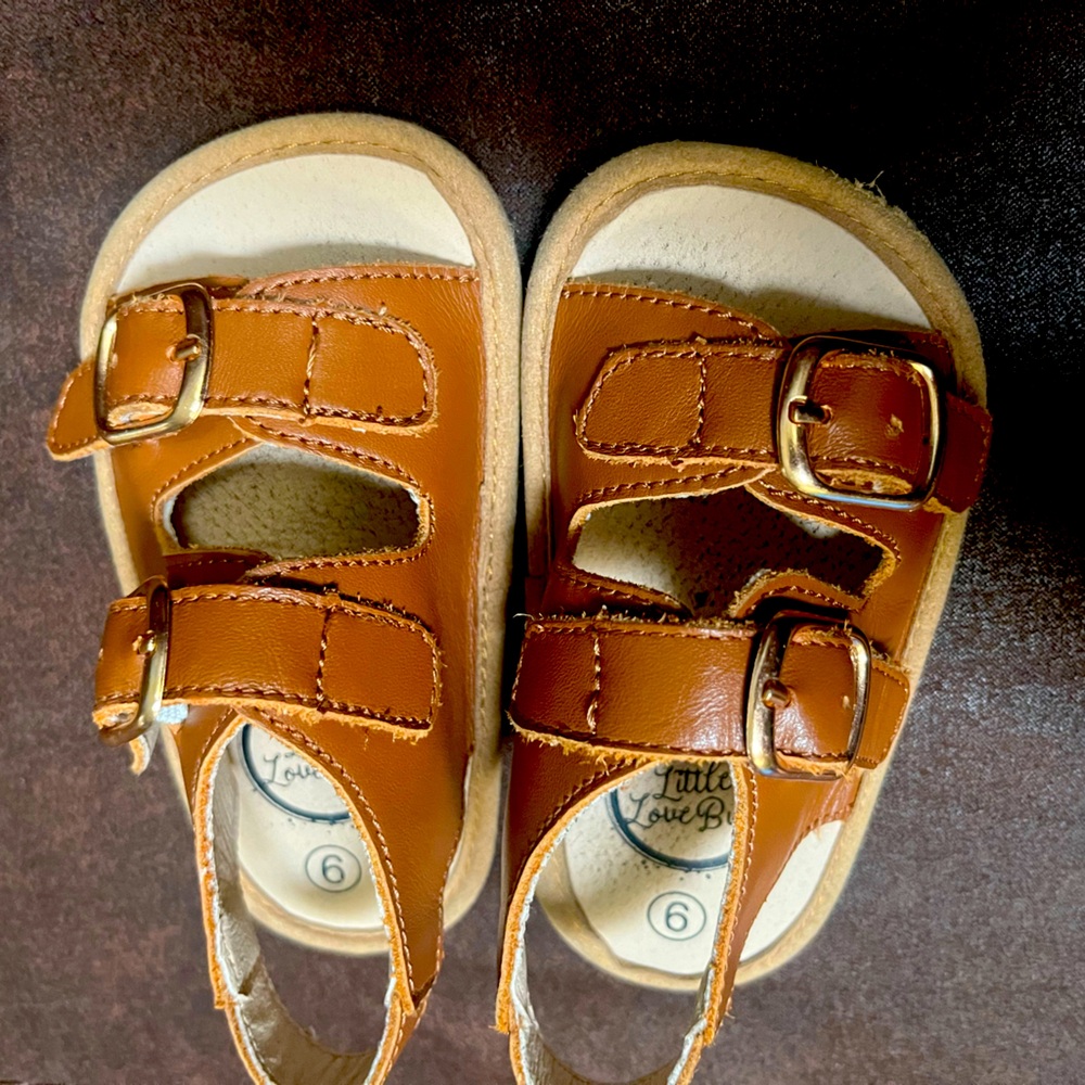 Little Love Bug Brown Charley Sandals